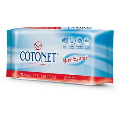 BUSTA APRICHIUDI 72 SALVIETTE PROFUMATE COTONET ALOE
