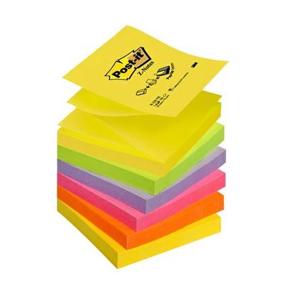 BLOCCO Post-itÂ®Super Sticky Z-Notes 76x76mm 100fg R330-NR NEON