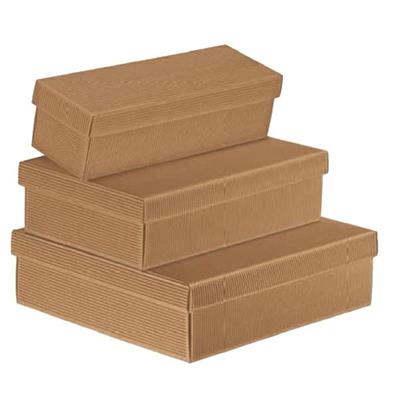 Scatola c/coperchio 30x30x24 onda avana