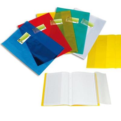 COPRIMAXI PPL LISCIO TRASPARENTE BLU C/ALETTE E PORTAETICHETTA S