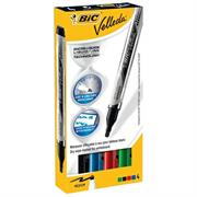 ASTUCCIO 4 MARCATORI P.TONDA Whiteboard VELLEDAÂ® Liquid Ink Poc