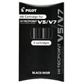 SET 3 REFILL ROLLER HI-TECPOINT V5-V7 RICARICABILE NERO BEGREEN