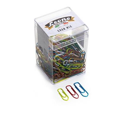 Gran mix fermagli colorati metallizati Leone assortiti cf.125