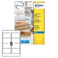 Poliestere adesivo J8565 trasparente 25fg A4 99,1x67,7mm (14et/f