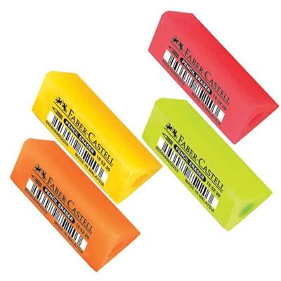 Gomma FABER-CASTELL fantasia a formadi prisma fluorescente