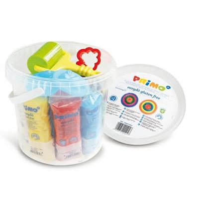 SECCHIELLO CON 10 PANETTI PASTA MODELLABILE + ACCESSORI PRIMO