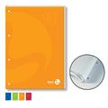 BLOCCO NOTES COLLATO lato lungo A4 4fori 90gr 50fg 4mm cop.250gr