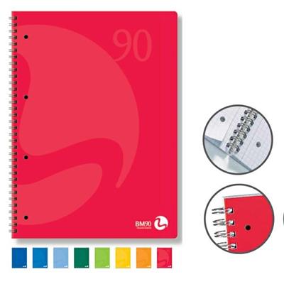 Quaderno spirale A5 quadri 5mm BM 4 fori 60 fogli 90gr.