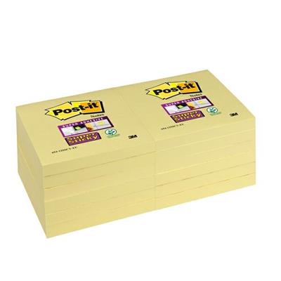 Blocco post it 654 super sticky giallo canary 76x76