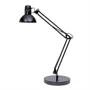 Lampada da tavolo a fluorescenza Architect nero Alba