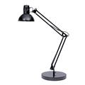 Lampada da tavolo a fluorescenza Architect nero Alba