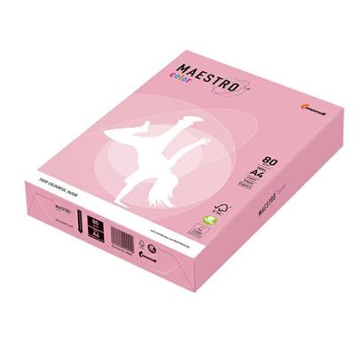CARTA MAESTRO COLOR A4 210x297mm 80gr 500fg ROSA TENUE OPI74 MON