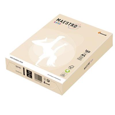 CARTA MAESTRO COLOR A4 210x297mm 160gr 250fg AVORIO/CREMA TENUE
