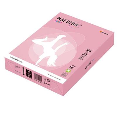 CARTA MAESTRO COLOR A4 210x297mm 160gr 250fg ROSA TENUE PI25 MON