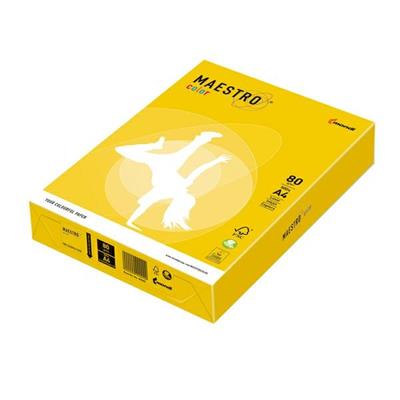 CARTA MAESTRO COLOR A4 210x297mm 80gr 500fg GIALLO FORTE IG50 MO