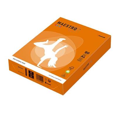 CARTA MAESTRO COLOR A4 210x297mm 80gr 500fg ARANCIO FORTE OR43 M
