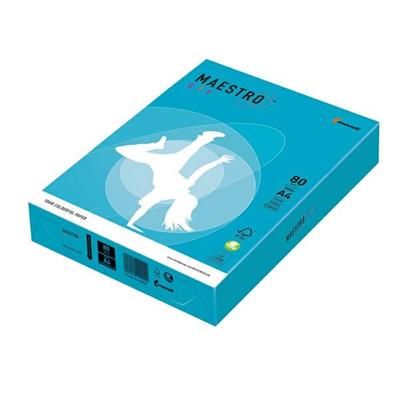 CARTA MAESTRO COLOR A4 210x297mm 80gr 500fg AZZURRO FORTE AB48 M