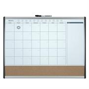 Planning magnetico 3 in 1 Quartet 45x58 bianco/sughero