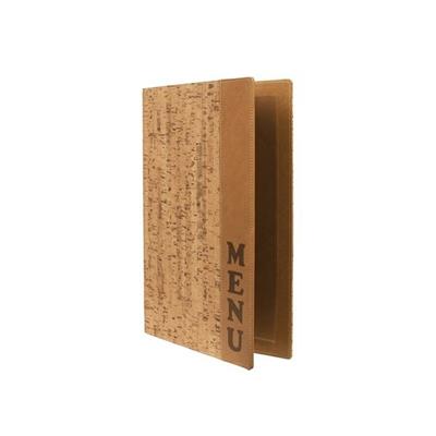 Porta menù A4 24x34cm sughero design con 1 inserto doppio