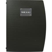 Porta menù A4 24x34cm nero Rio con 1 inserto doppio