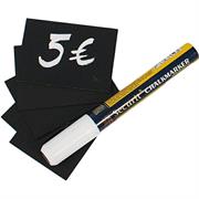 Targhette nere scrivibili 52x74mm conf.20