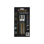 Marcatore a gesso liquido punta media bianco SECURIT