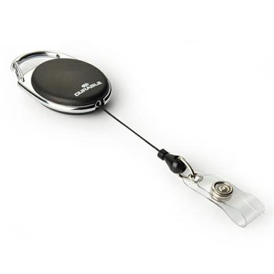 10 Chiocciole YO-YO Style Nero con filo retrattile x portabadge