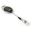 10 Chiocciole YO-YO Style Nero con filo retrattile x portabadge