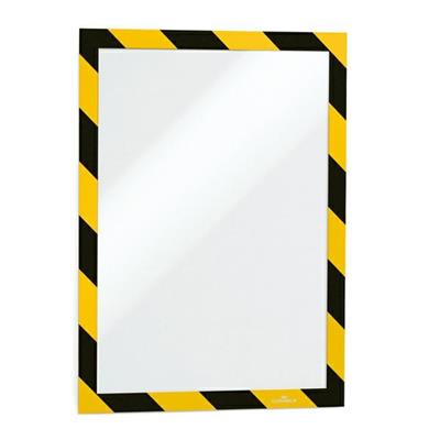 CORNICE ADESIVA RIMOVIBILE-MAGNETICA 210x297mm GIALLO-NERO DURAB