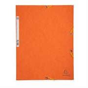 CARTELLA CON ELASTICO 24x32CM ARANCIO CARTONCINO LUSTRE' 425gr