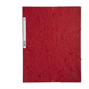 CARTELLA CON ELASTICO 24x32CM ROSSO CILIEGIA CARTONCINO LUSTRE'