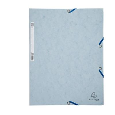 CARTELLA CON ELASTICO 24x32CM GRIGIO CHIARO CARTONCINO LUSTRE' 4