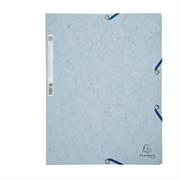 CARTELLA CON ELASTICO 24x32CM GRIGIO CHIARO CARTONCINO LUSTRE' 4