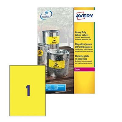 Et. Laser a4 poliestere giallo L6111-20 conf.20
