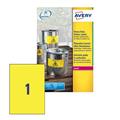Et. Laser a4 poliestere giallo L6111-20 conf.20