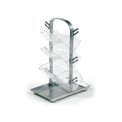 Portatimbri autoinchiostranti 12 posti fishbone silver