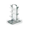 Portatimbri autoinchiostranti 12 posti fishbone silver