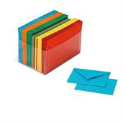 SCATOLA 100 CARTONCINI 200gr + 100 BUSTE 90gr ARCOBALENO FORMATO