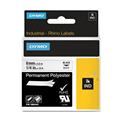 NASTRO POLIESTERE PERMANENTE 12mm x 5.5mt nero su metallo 18486
