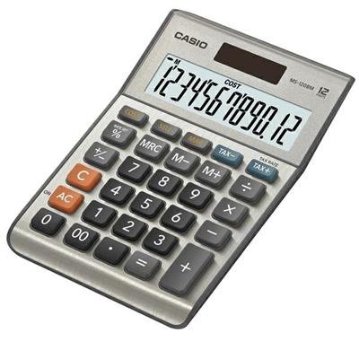 Calcolatrice da tavolo Casio MS-120FM 12 cifre grigia