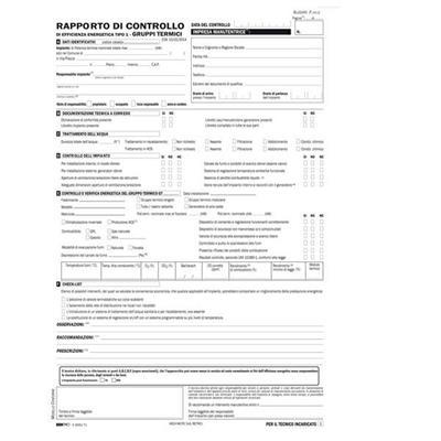 Rapporto controllo efficienza energetica T1 (gruppi termici)