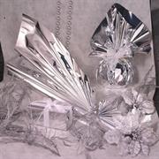 Busta confezione regalo metal 40x60 argento