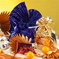 25 BUSTE REGALO IN PPL METAL LUCIDO 40x60cm BLU senza patella ad