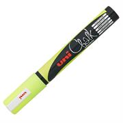 Marcatore a gesso liquido UNI CHALK p.tonda giallo fluo UNI MITS