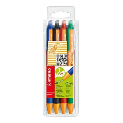 ASTUCCIO 4 ROLLER WORKERÂ®Colorful 0,5mm col. assortiti STABILO