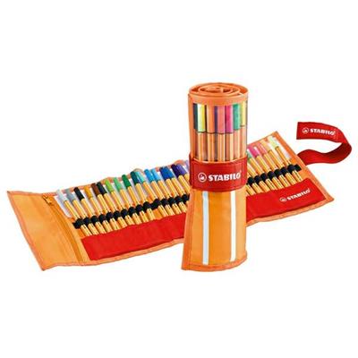 Pennarelli STABILO point 88 rotolo da 30 colori assortiti