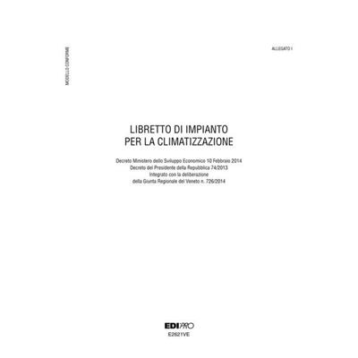 LIBRETTO IMPIANTO CLIMATIZZAZIONE VENETO 297x210mm 48pag E2621VE
