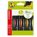 ASTUCCIO 4 EVIDENZIATORE STABILOÂ® GREEN BOSSÂ® 83recycled assor