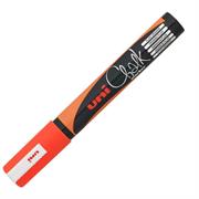 Marcatore a gesso liquido UNI CHALK p.tonda arancio fluo UNI MIT