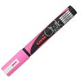 Marcatore a gesso liquido UNI CHALK p.tonda rosa fluo UNI MITSUB